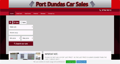 Desktop Screenshot of portdundascarsales.co.uk